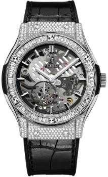 Hublot Classic Fusion 45mm Classico Ultra-Thin Skeleton in der Version 515NX0170LR0904