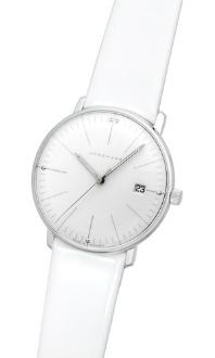 Junghans Max Bill Damen Damenuhr Kalbsleder weiss