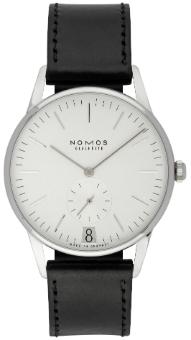 NOMOS Glashuette Orion 38 Datum weiss