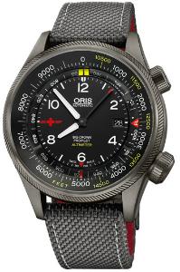 Oris Big Crown ProPilot Altimeter Rega Limited Edition Band Textil Zifferblatt schwarz