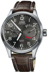 Oris Big Crown ProPilot Calibre 111 Band Leder Zifferblatt grau