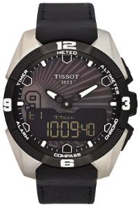 Tissot T-Touch Expert Solar Tony Parker 2014 Limited Edition Solaruhr Zifferblatt schwarz Gehaeuse Titan Band Leder