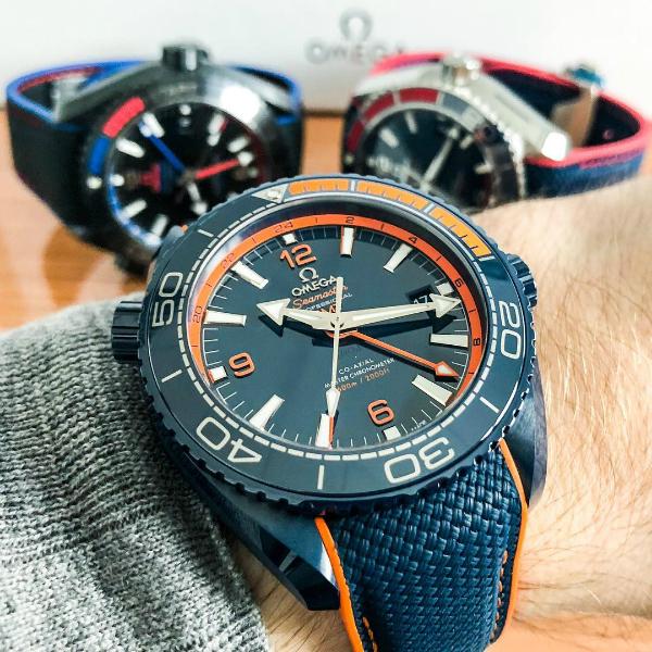 Omega Seamaster Planet Ocean 600 M Co-Axial Master Chronometer GMT 45,5mm Big Blue in der Version 215-92-46-22-03-001