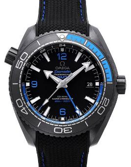 Omega Seamaster Planet Ocean 600 M Co-Axial Master Chronometer GMT 45,5mm Deep Black Blau