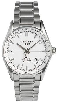 Certina Automatik DS 1 Herrenuhr Edelstahl weiss