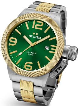 TW-Steel Canteen Automatic mit gruenem Zifferblatt