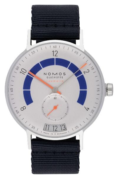 NOMOS Glashütte Autobahn neomatik 41 Datum sportgrau in der Version 1303 mit Saphirglasboden