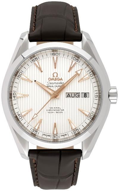 Omega Seamaster Aqua Terra Annual Calendar in der Version 231.13.43.22.02.003 in Edelstahl