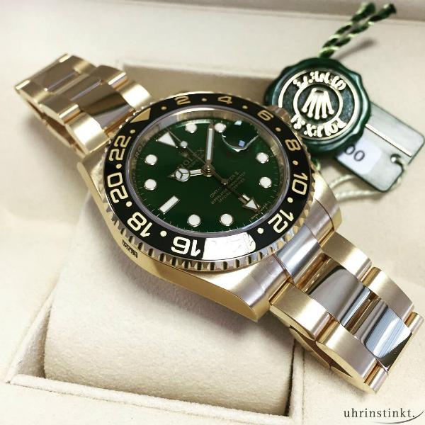 rolex gmtmaster gold green