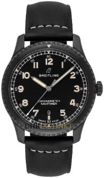 Breitling Navitimer 8 Automatic 41 Black Steel Kalbsleder