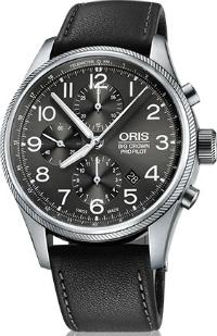 Oris Big Crown ProPilot Chronograph | Herrenuhr | Leder | grau Oris Big Crown ProPilot Chronograph Herrenuhr Leder grau