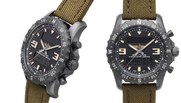 Breitling Chronospace Military in der Version M7836622-BD39-105W-M20BASA-1 aus beschichtetem Edelstahl