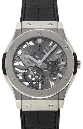 Hublot Classic Fusion 42mm Classico Ultra-Thin Skeleton in der Version 545-NX-0170-LR