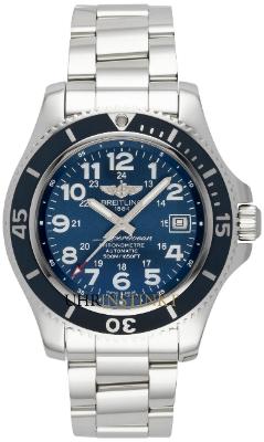 Breitling Superocean II 42 Herrenuhr Edelstahl blau Automatik