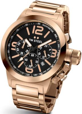 TW-Steel Canteen Chrono in der Version TW-307 in Edelstahl mit PVD-Beschichtung