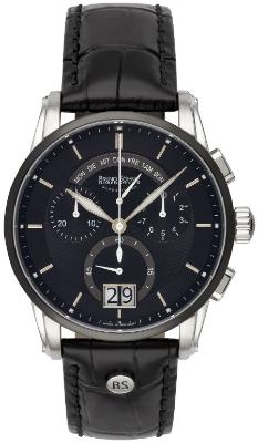 Bruno Soehnle Grandioso Chronograph in der Version 17-73117-741 in Edelstahl ionenplattiert bicolor schwarz