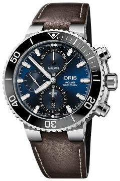 Oris Aquis Chronograph in der Version 01 774 7743 4155-07 5 24 10EB in Edelstahl mit Keramik-Luenette