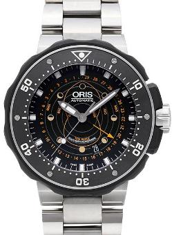 Oris Diving ProDiver Pointer Moon in der Version 01 761 7682 7134-Set in Titan mit Keramik-Luenette