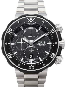 Oris ProDiver Chronograph in der Version 01 774 7683 7154-Set in Titan