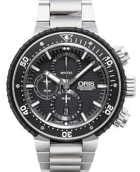 Oris ProDiver Chronograph in der Version 01 774 7727 7154-Set in Titan