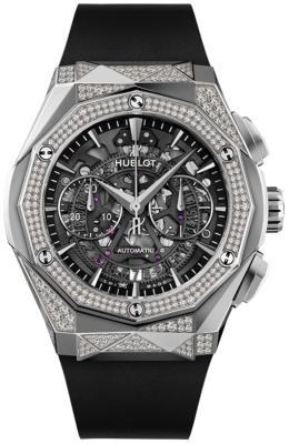 Hublot Classic Fusion Aerofusion Automatic Chronograph Orlinski Titanium Alternative Pave 45mm in der Version 525-NX-0170-RX-1804-ORL18