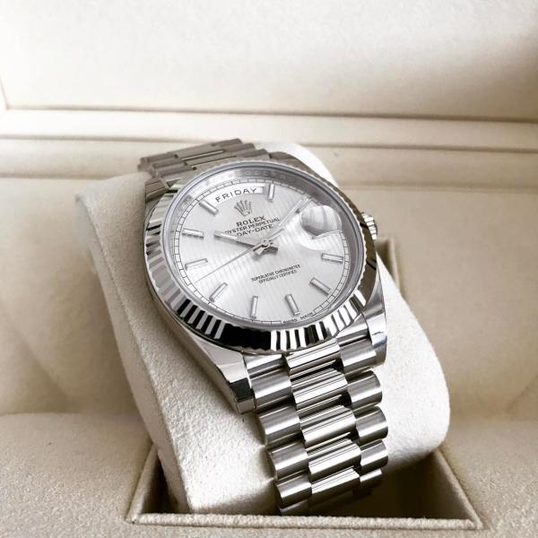 Rolex Day-Date 40 white gold president