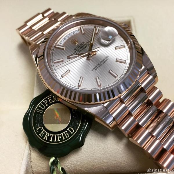 Rolex DayDate 40 18ct rose gold