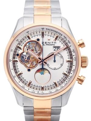 Zenith El Primero Chronomaster Open Grande Date Moonphase in der Version 51-2160-4047-01-M2160 aus Edelstahl und 18K Rosegold