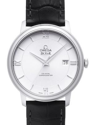 Omega De Ville Prestige Co-Axial 39,5mm Zifferblatt silber