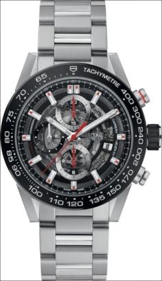 Tag Heuer Carrera Calibre HEUER 01 Automatik Chronograph 43 mm in der Version CAR201V-BA0766