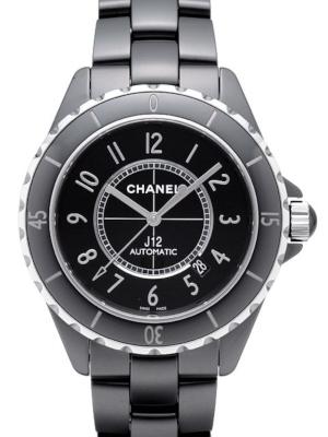 Chanel J12 Black Ceramic in der Version H2980 in schwarzer Hightech-Keramik