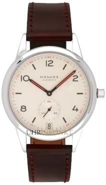 NOMOS Glashuette Club Automat Datum Dunkel in der Version 771 mit Stahlboden