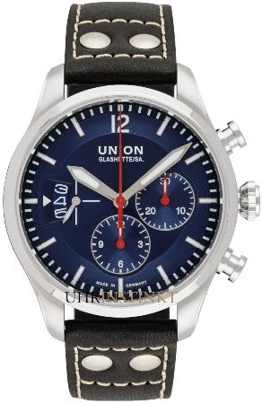 Union Glashuette Belisar Pilot Chronograph in der Version D009-627-16-047-00