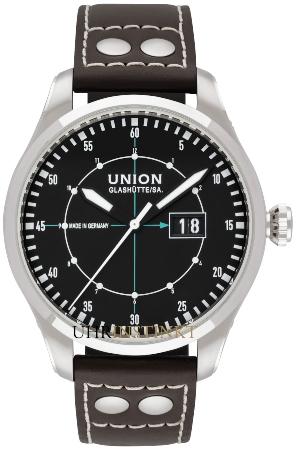 Union Glashuette Belisar Pilot Grossdatum in der Version D009-626-16-057-00