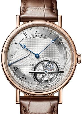 Breguet Grandes Complications Tourbillon Extraflach in der Version 5377BR-12-9WU