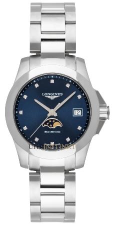 Longines Conquest Mondphase Quartz 34mm in der Version L3-381-4-97-6