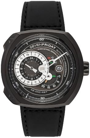 Sevenfriday Q3 Engine in der Version Q3-01 aus Edelstahl mit PVD-Beschichtung