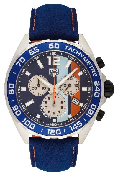 Tag Heuer Formula 1 Quarz Chronograph 43mm Gulf Spezial Edition in der Version CAZ101N.FC8243