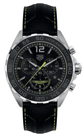 Tag Heuer Formula 1 Quarz | 43 mm | Aston Martin Limited Edition | Band: Kalbsleder | Typ: Herrenuhr Tag Heuer Formula 1 Quarz 43mm Aston Martin Limited Edition in der Version CAZ101P-FC8245