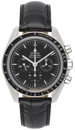 Omega Speedmaster Professional Moonwatch Lederband schwarz