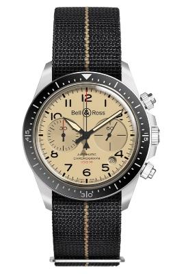 Bell & Ross BR V2-94 MILITARY BEIGE Textilband