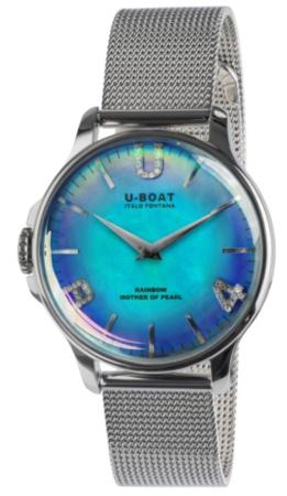 U-Boat Rainbow 38 Blue SS MESH BRACELET