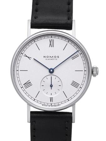 NOMOS Glashuette Ludwig with reference no. 205 with sapphire bottom