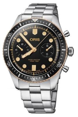 Oris Divers Sixty-Five Chronograph in der Version 01 771 7744 4354-07 8 21 18 uhren-der-60er-jahre