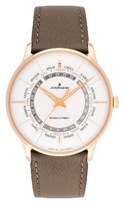 Junghans Meister Worldtimer in der Version 027-5012-00 in Edelstahl mit PDV-Beschichtung