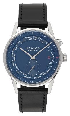 NOMOS Glashuette Zuerich Weltzeit Nachtblau