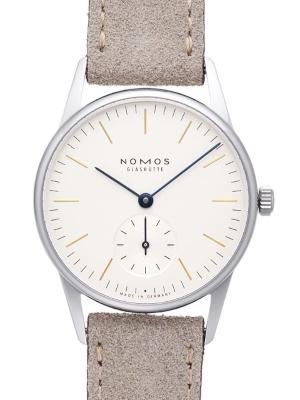 NOMOS Glashuette Orion 33 in der Version 321 mit Stahlboden Damenuhren mit Handaufzug