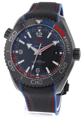 Omega Seamaster Planet Ocean 600 M Co-Axial Master Chronometer GMT 45,5mm ETNZ Deep Black certified pre-owned