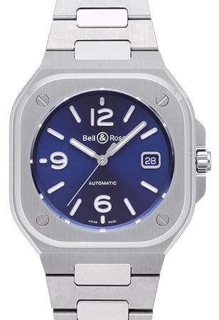 Bell Ross BR 05 BLUE STEEL in der Version BR05A-BLU-ST-SST aus Stahl Uhren mit blauem Zifferblatt
