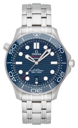 Omega Seamaster Diver 300 M Co-Axial Master Chronometer 42mm in der Version 210-30-42-20-03-001 Uhren mit blauem Zifferblatt